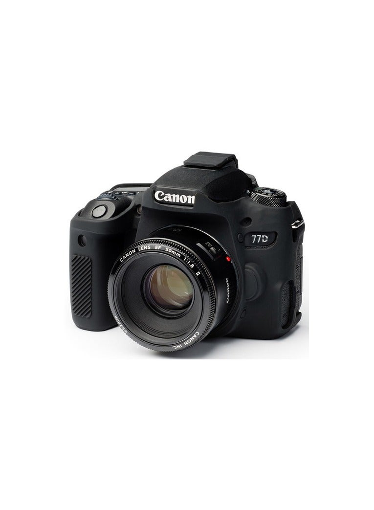 إيزي كوفر easyCover Silicone Protection Cover for Canon EOS 77D (Black) - Image 1