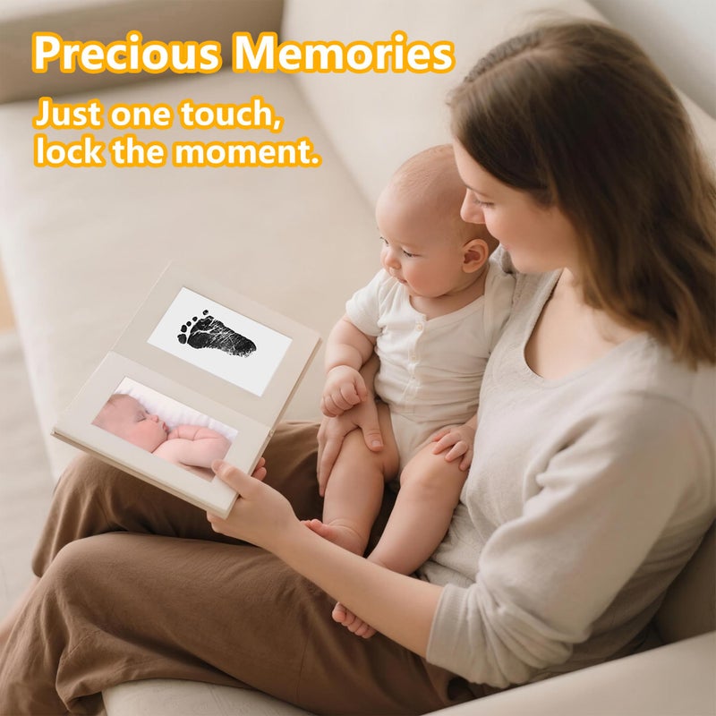 MENGNI 4-Pack Baby Inkless Hand and Footprint Kit Paw Nose Print Kit for Dogs Cats Pets Clean Touch Ink Pad for Baby Pets Newborn Keepsake Mess-Free Ink Pad - Image 4