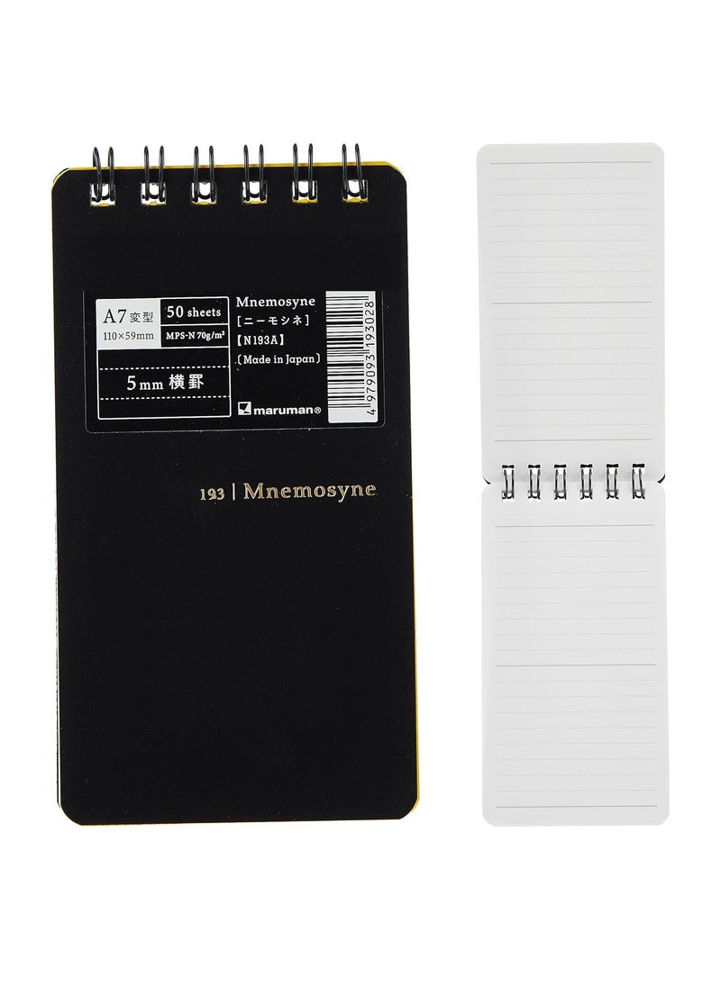 Maruman - A7 Size Mnemosyne Pocket Notebook With 50 Sheets - Image 1