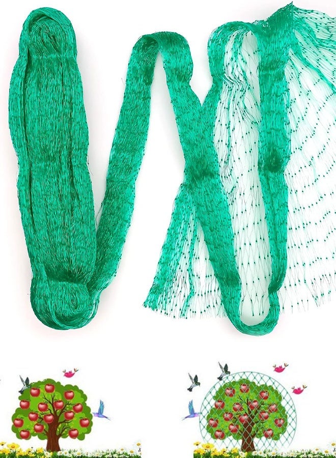 شبكة حماية من الطيور للحديقة، شبكتان بطول 10 أمتار لكل منهما، شبكة لأشجار الفاكهة لا تتشابك وقابلة لإعادة الاستخدام، تحمي أشجار الفاكهة والخضراوات والنباتات من الطيور والغزلان. - Image 1