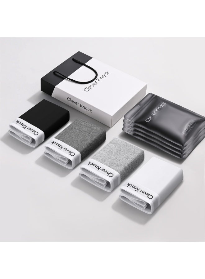 clever New pure cotton men's underwear, individually packaged (4 pairs) - Image 1