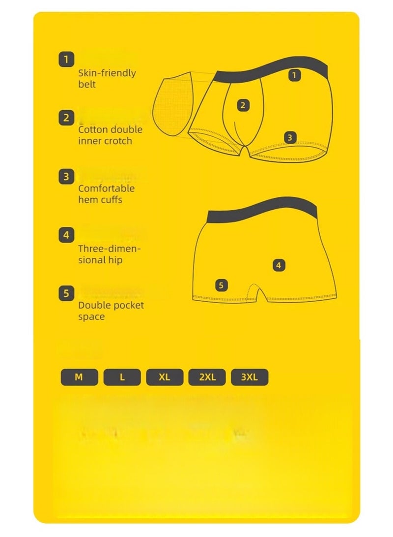 clever New pure cotton men's underwear, individually packaged (4 pairs) - Image 2