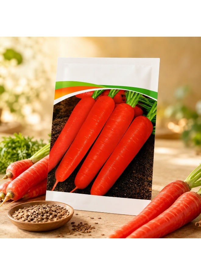 vsell24 Pack of 3 Red Carrot Seed Packets for Home Garden & Outdoor Planting - Image 3