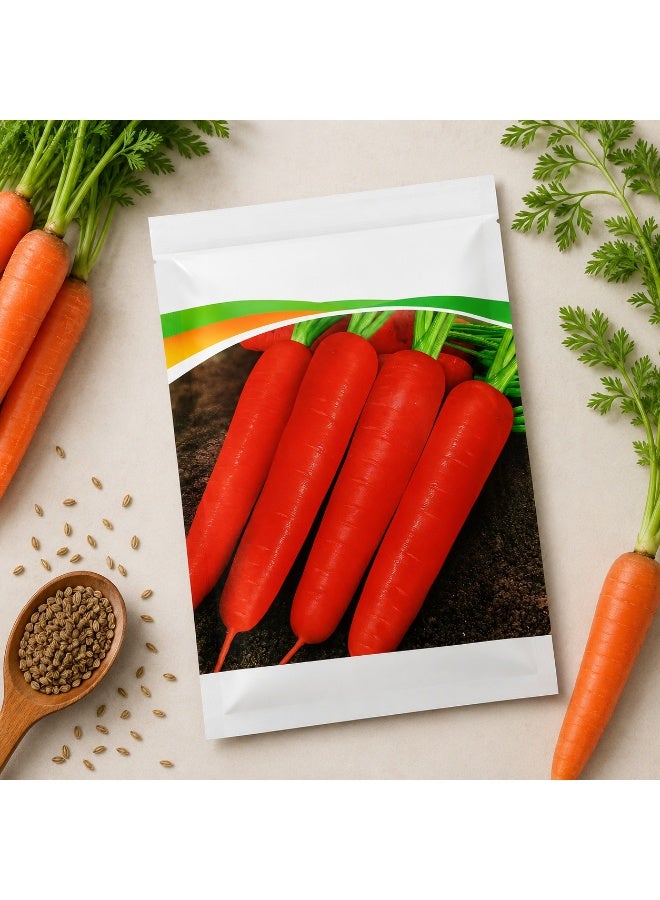 vsell24 Pack of 3 Red Carrot Seed Packets for Home Garden & Outdoor Planting - Image 4