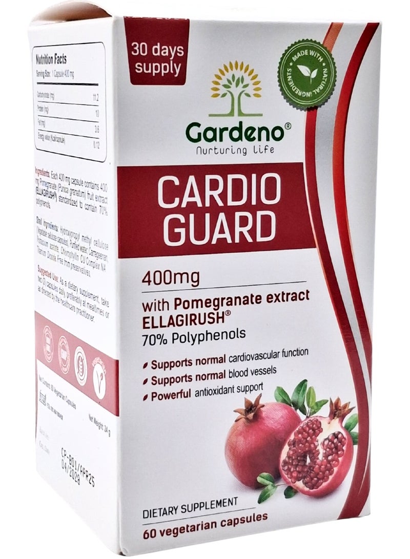Gardeno Cardio Guard 400Mg capsules 60'S