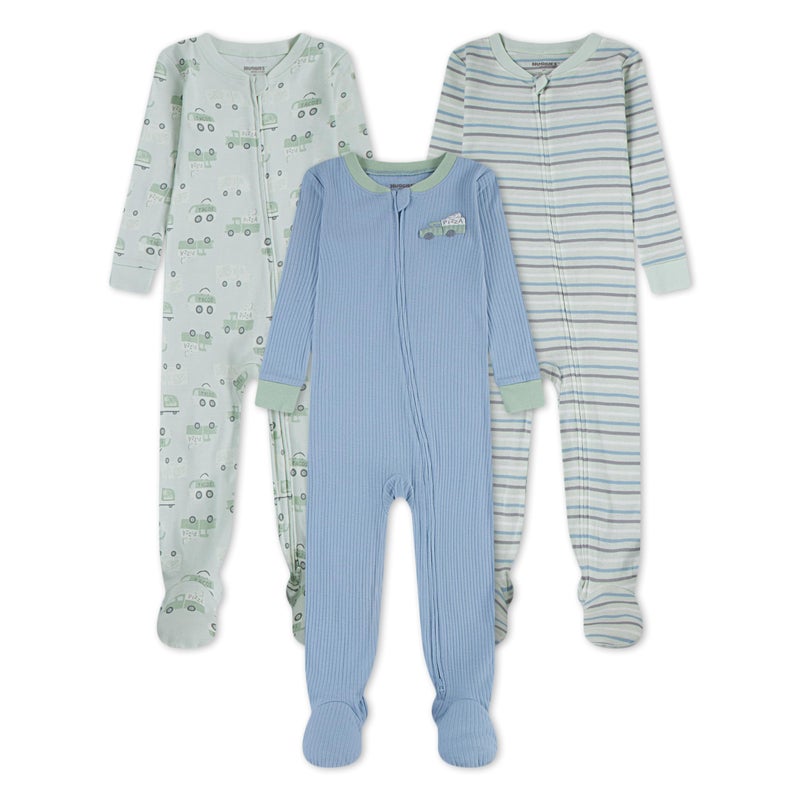 HUGGIES 3-Pack Footed Coverall - Image 1