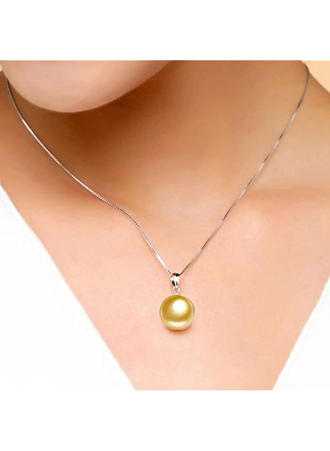 إيروريكس قلادة من اللؤلؤ المرصع بالفضة عيار 18 قيراطًا، قلادة من اللؤلؤ مطلية بالبلاتين، قلادة نسائية من اللؤلؤ، هدية عيد ميلاد، زفاف، عيد الحب، مجوهرات فاخرة للسيدات - Image 3