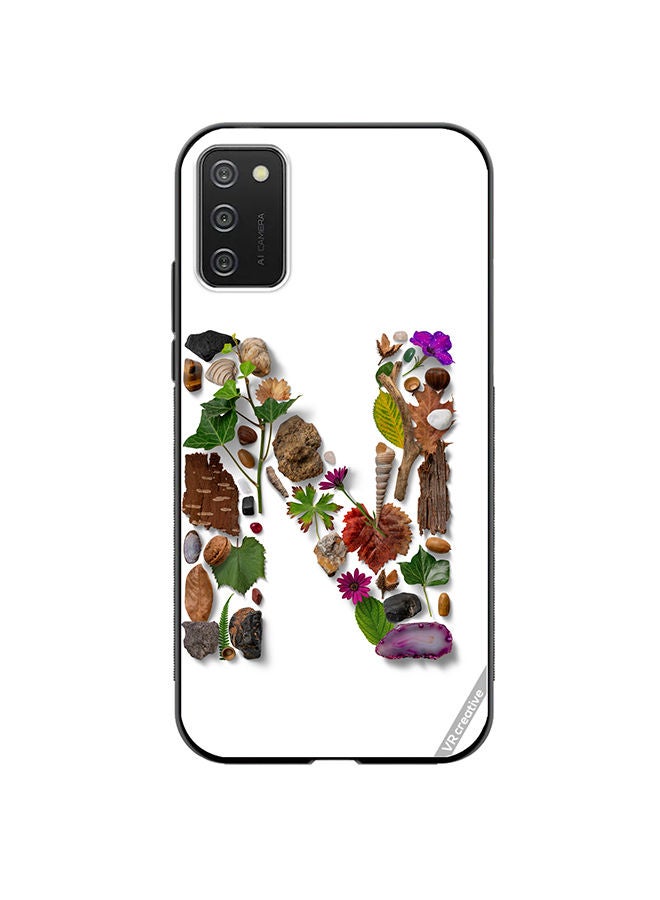 VR CREATIVE Protective Case Cover For Samsung Galaxy A02s Alphabet N Design Multicolour - Image 1