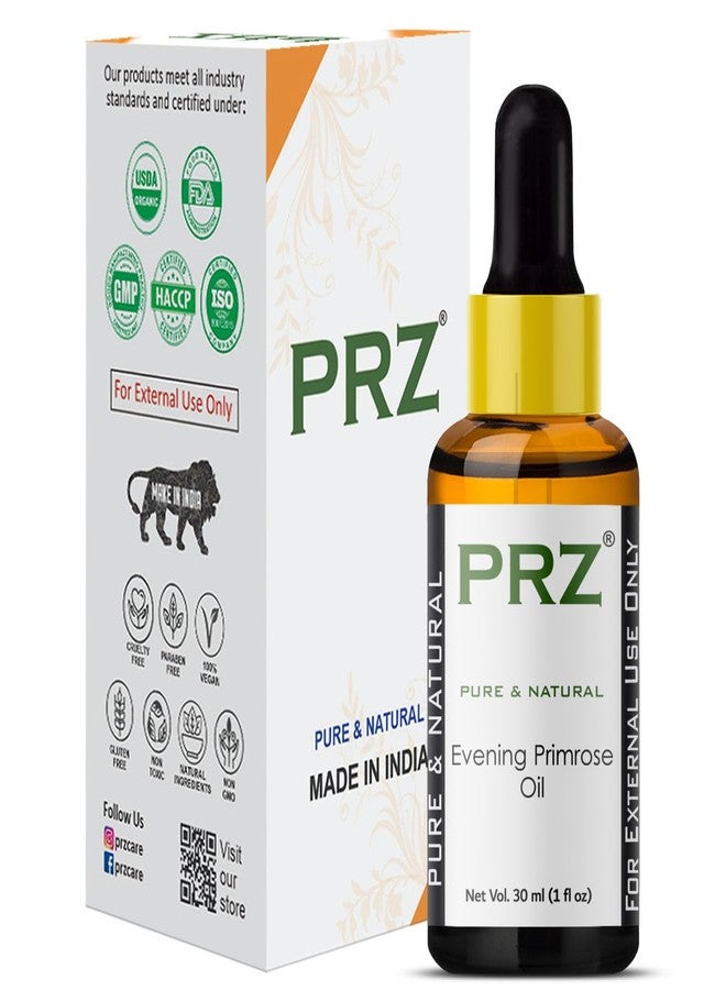 PRZ Evening Primrose Cold Pressed Carrier Oil (30ML) - Pure Natural & Therapeutic Grade Oil For Aromatherapy Body Massage, Skin Care & Hair Care - Image 5