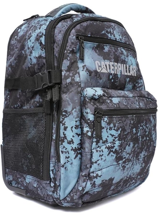 CATERPILLAR حقيبة ظهر ترولي سعودي SMU XL - رذاذ أزرق - Image 2