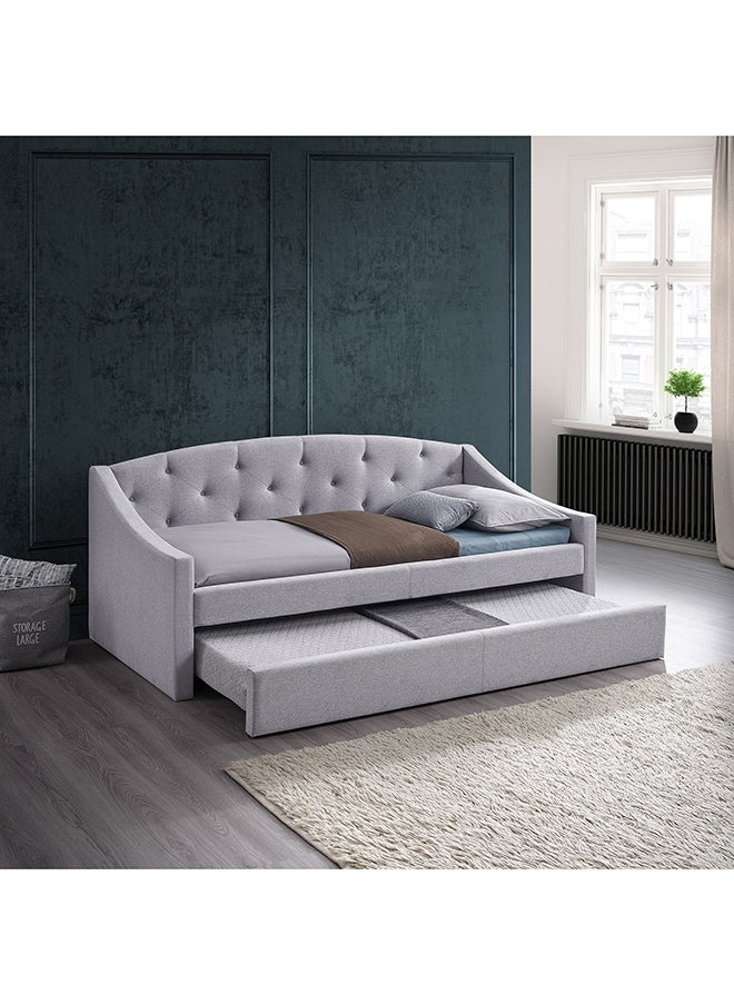 Home Box Nordica Upholstered Single Day Bed with Pull-Out Bed 217 x 105 x 105 cm  - Image 1