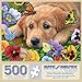 Bits and Pieces 500 Piece Jigsaw Puzzle for Adults 18 x 24 Butterflies Baby 500 pc Golden Retriever Puppy Jigsaw by Bridget Voth - Image 3