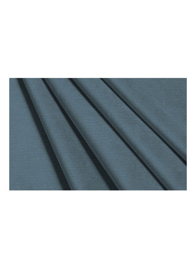 Naguib Selim Soild Curtains House Velvet Selva Curtain 1 Piece-Light Blue-140x280 cm  - Image 3