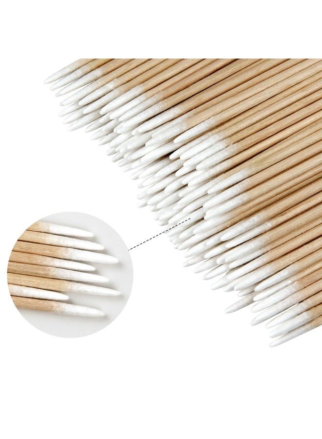 eyxformula 600 Pcs Microblading Cotton Swabs, 4 Inch Pointed Cotton Swabs, Eyebrow Tattoo Permanent Supplies, Cotton Sticks Applicator For Correcting Makeup Mistakes, Cleaning Nail Polish, Craft - Image 3