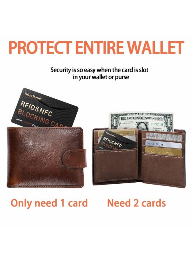 Slimliang 4 Pack RFID Blocking Card, Smart Slim Design Perfectly fits in Wallet/Purse - Image 4