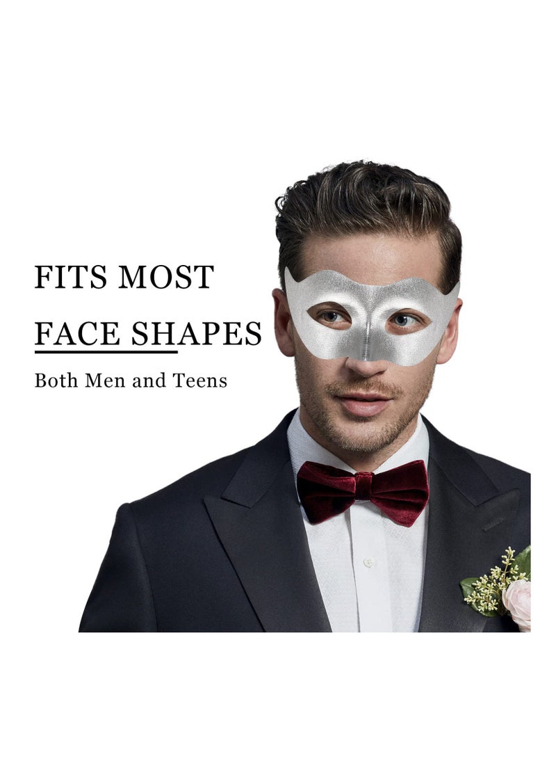 Classic Vintage Venetian Masquerade Mask for Men - Lightweight Gentle Costume Accessory for Theme Parties, , Mardi Gras, Superhero Events - Image 2