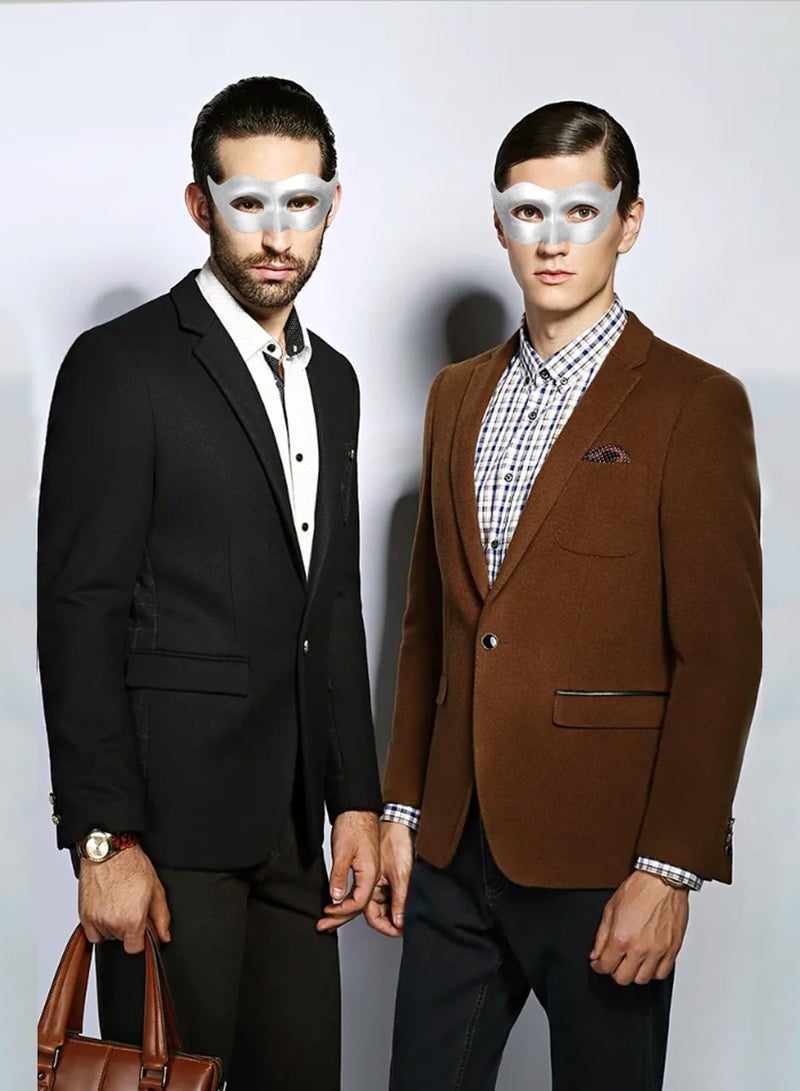 Classic Vintage Venetian Masquerade Mask for Men - Lightweight Gentle Costume Accessory for Theme Parties, , Mardi Gras, Superhero Events - Image 5