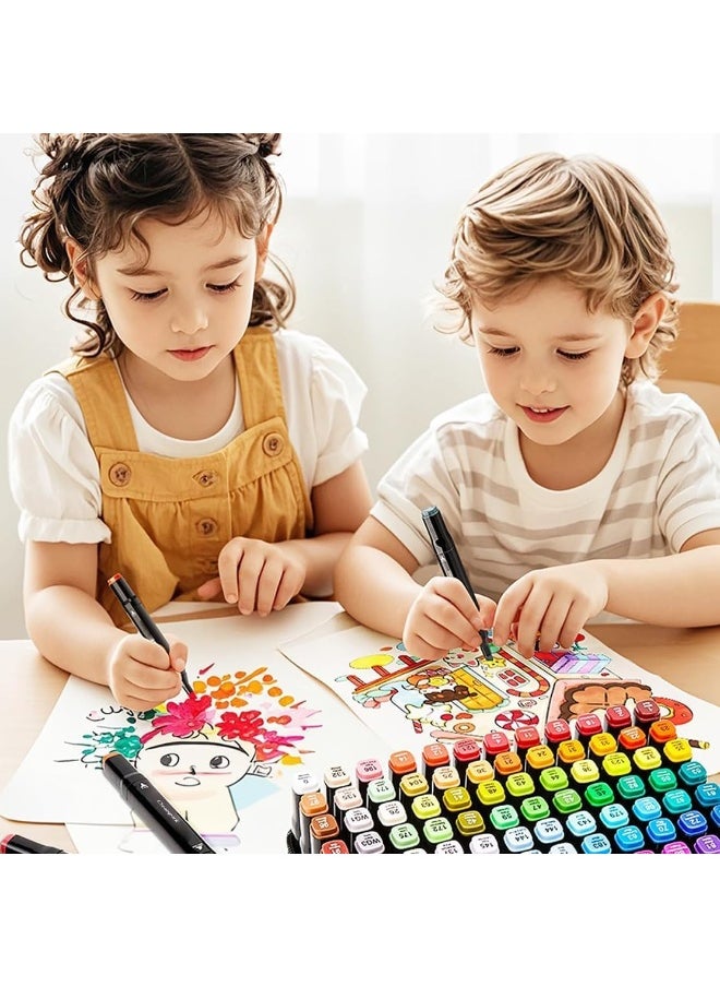 Touch - 262 Colors Art Marker Pen Set, Dual Tip Marker Pen with Carrying Bag, Art Supplies for Students, Adults, Artists Drawing, Coloring, Sketching Design - Image 1
