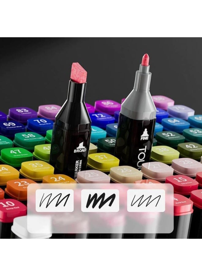 Touch - 262 Colors Art Marker Pen Set, Dual Tip Marker Pen with Carrying Bag, Art Supplies for Students, Adults, Artists Drawing, Coloring, Sketching Design - Image 1