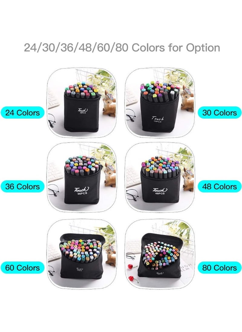 Touch - 262 Colors Art Marker Pen Set, Dual Tip Marker Pen with Carrying Bag, Art Supplies for Students, Adults, Artists Drawing, Coloring, Sketching Design - Image 1