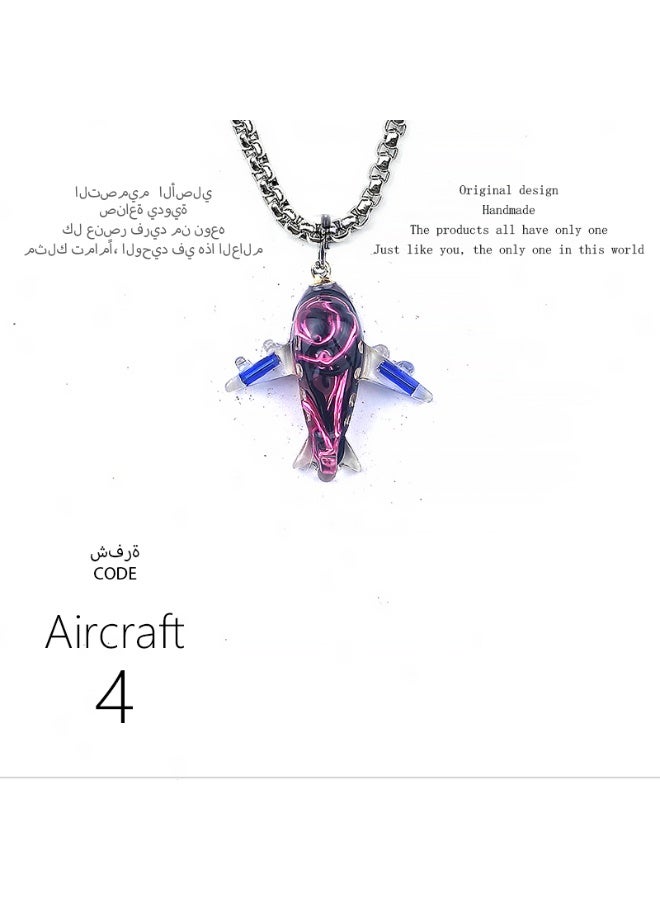 Original design handmade Airplane pendant, uniquely personalized, gift, keychain, rearview mirror accessory, fashionable, one-of-a-kind, creative, versatile - Image 3