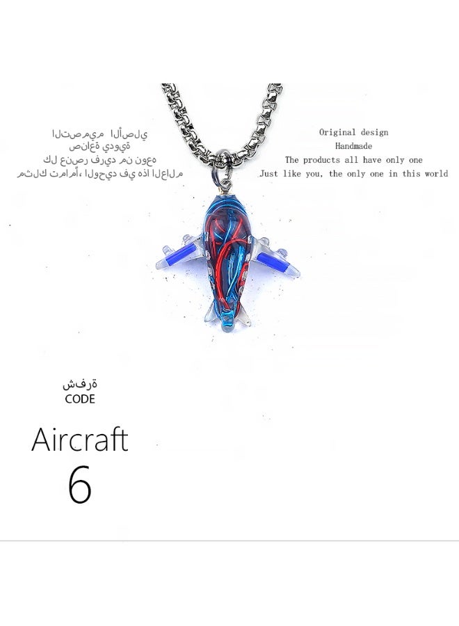 Original design handmade Airplane pendant, uniquely personalized, gift, keychain, rearview mirror accessory, fashionable, one-of-a-kind, creative, versatile - Image 5