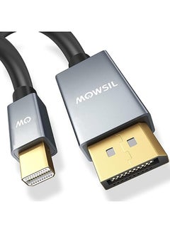 4K Mini DisplayPort to DisplayPort Cable 2Mtr, Bi-Directional Mini DP to DP Cable, 4K@60Hz Gold-Plated Mini DP Compatible with MacBook Air/Pro, Surface Pro/Dock.