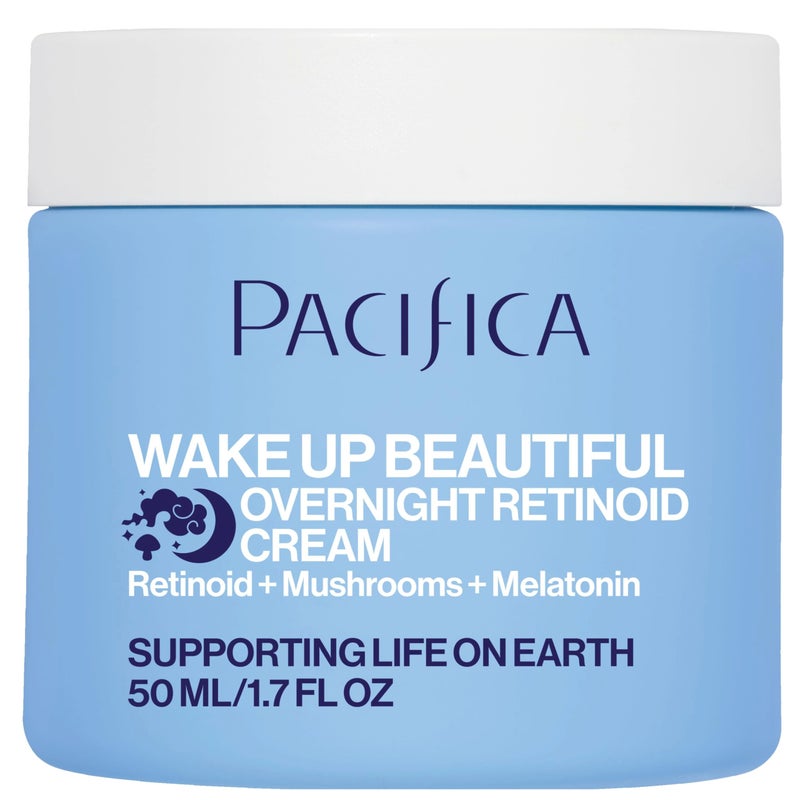 Pacifica Wake Up Beautiful Retinoid Night Cream â€“ Overnight Anti-Aging Moisturizer with Hyaluronic Acid & Melatonin, Reduces Wrinkles & Fine Lines, Hydrating and Gentle for Dry or Mature Skin, Vegan - Image 1