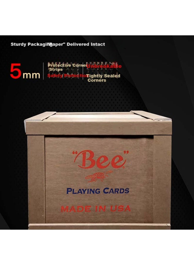 Bee Playing Cards For Entertainment Compeions Bulk Pack Wide Version Card Game, 144 Decks (72 Red, 72 Blue) - Image 2