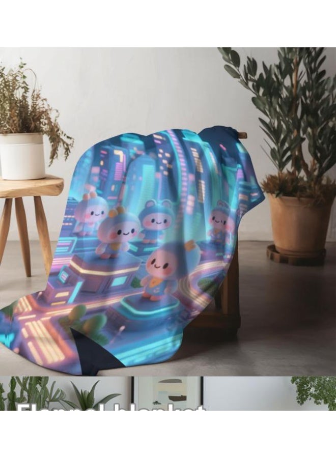 عام بطانية رقيقة من الفانيلا (حرارة ومريحة، ومناسبة للنوم واستخدام اللعبة والغبار والرمل) 150 سم * 200 سم - 708 - Image 3