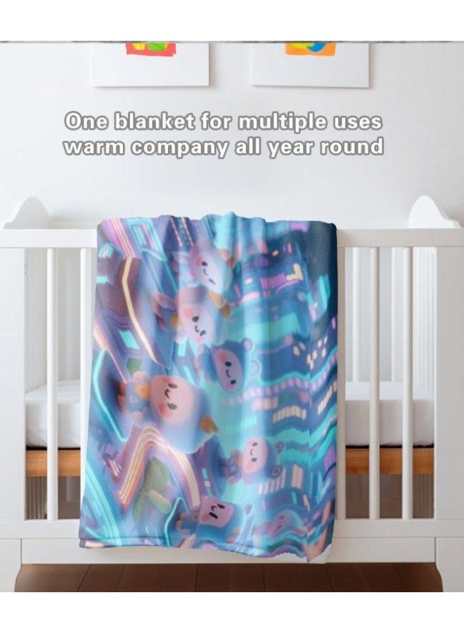 عام بطانية رقيقة من الفانيلا (حرارة ومريحة، ومناسبة للنوم واستخدام اللعبة والغبار والرمل) 150 سم * 200 سم - 708 - Image 1