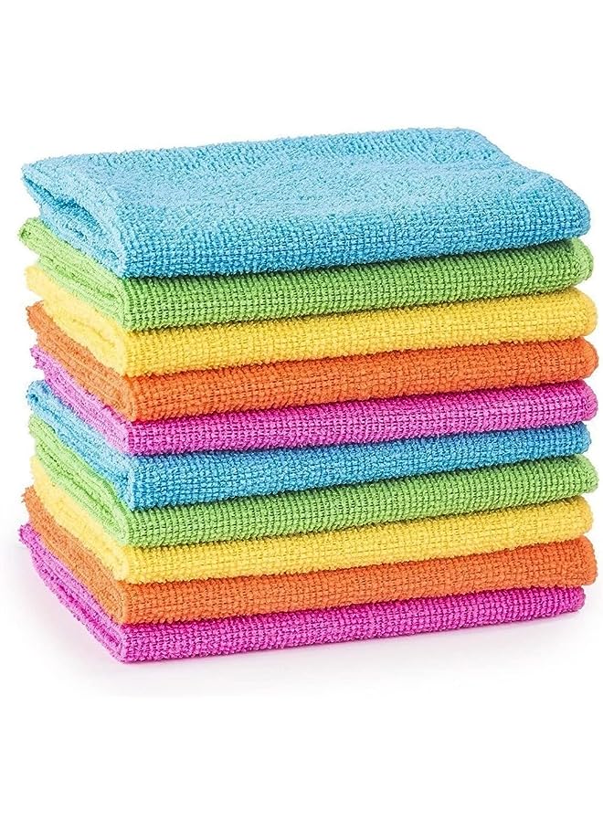 MTS - MTS 10/20/30/40/50 Microfibre Cleaning Cloths Dusters Car Bathroom Polish Towels (10) - Image 1