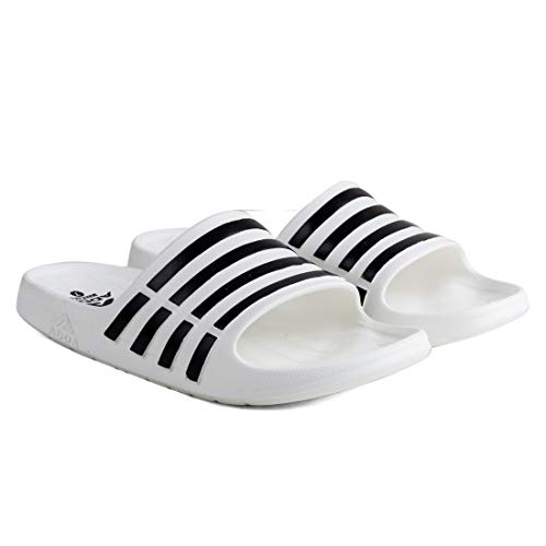 ADDA I-RUN || Durable & Comfortable || EVA Sole || Lightweight || Fashionable || Super Soft || Color : WHITE || Size : UK-7 || Outdoor Slipper || Sliders for Men - Image 2