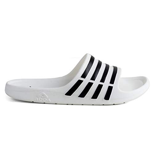 ADDA I-RUN || Durable & Comfortable || EVA Sole || Lightweight || Fashionable || Super Soft || Color : WHITE || Size : UK-7 || Outdoor Slipper || Sliders for Men - Image 3