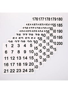 1 To 200 Vinyl Consecutive Number Stickers 2Inch Square Self Adhesive Labels Waterproof White Numbered Decals Inventory Number Labels For Storage Organizing Boxes Bins Toolbox Lockers Indoor Outdoor