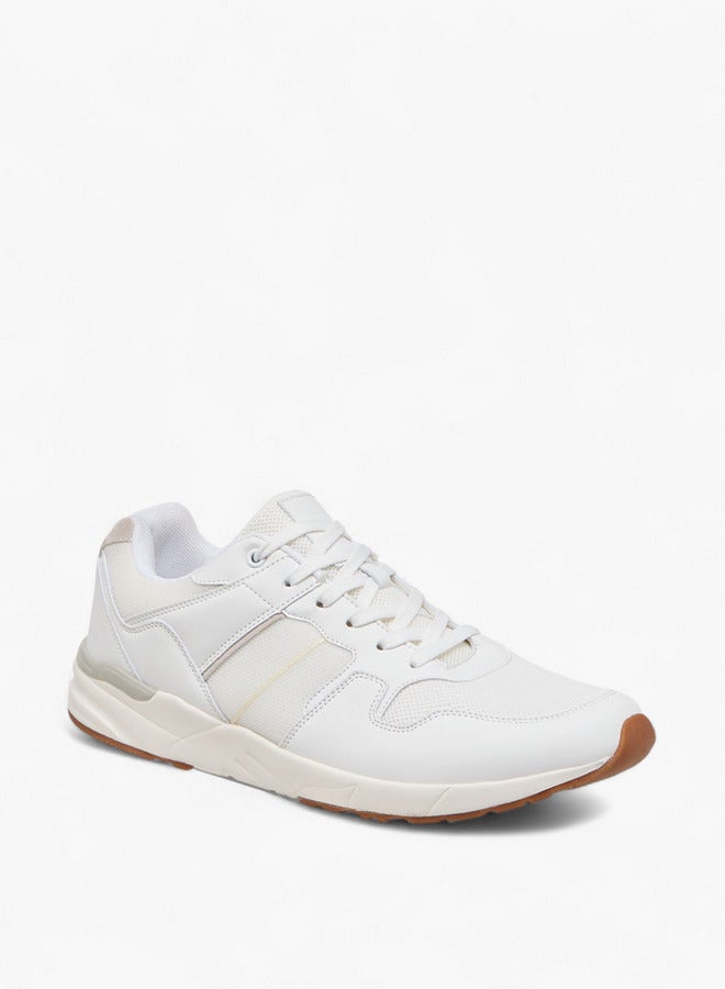 LBL by Shoexpress Men Panelled Sneakers with Lace-Up Closure - Image 2