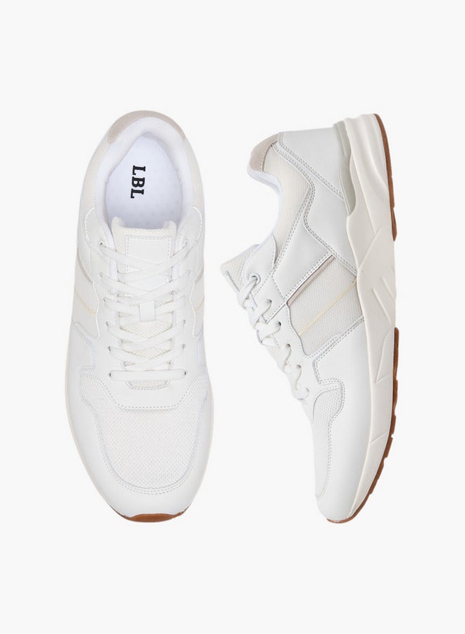 LBL by Shoexpress Men Panelled Sneakers with Lace-Up Closure - Image 1