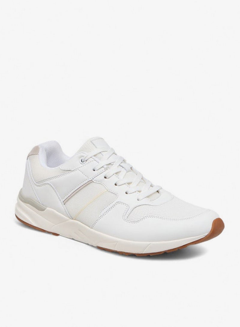 LBL by Shoexpress Men Panelled Sneakers with Lace-Up Closure - Image 2