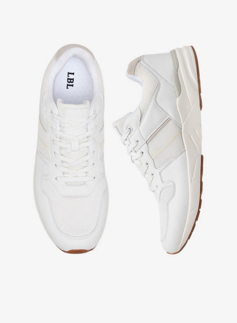 LBL by Shoexpress Men Panelled Sneakers with Lace-Up Closure - Image 3