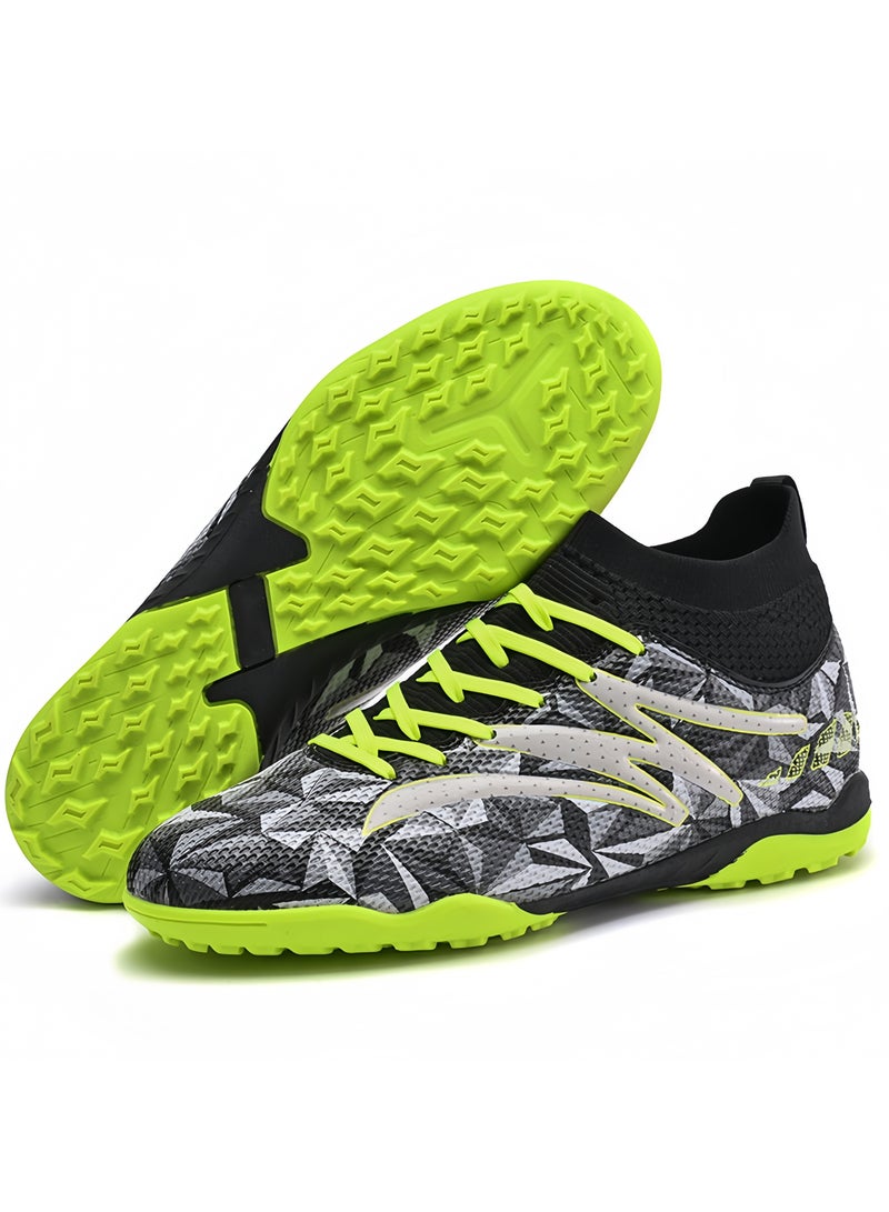 SKT Shiketro New Camouflage High-Top Football Shoes With Short Spikes, Non-Slip And Wear-Resistant, Unisex Football Shoes - Image 1