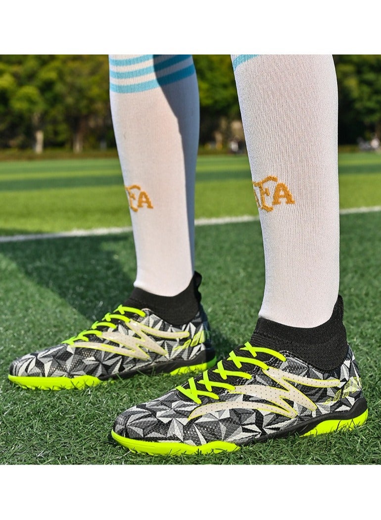 SKT Shiketro New Camouflage High-Top Football Shoes With Short Spikes, Non-Slip And Wear-Resistant, Unisex Football Shoes - Image 2