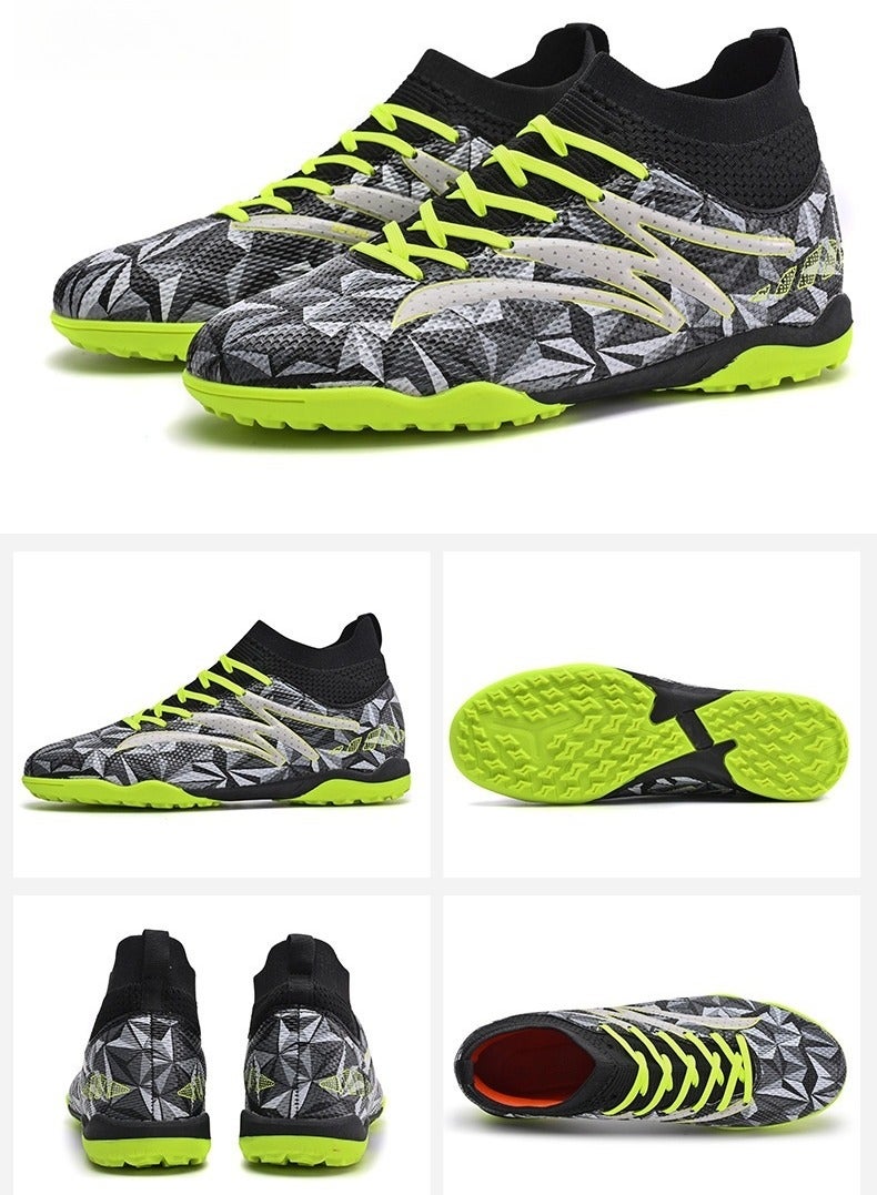 SKT Shiketro New Camouflage High-Top Football Shoes With Short Spikes, Non-Slip And Wear-Resistant, Unisex Football Shoes - Image 3