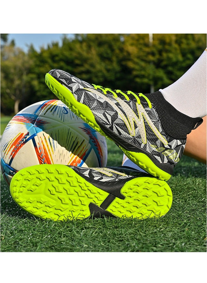 SKT Shiketro New Camouflage High-Top Football Shoes With Short Spikes, Non-Slip And Wear-Resistant, Unisex Football Shoes - Image 4