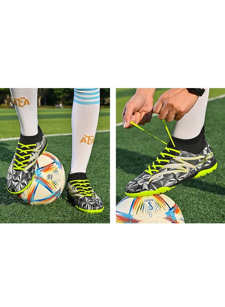 SKT Shiketro New Camouflage High-Top Football Shoes With Short Spikes, Non-Slip And Wear-Resistant, Unisex Football Shoes - Image 5