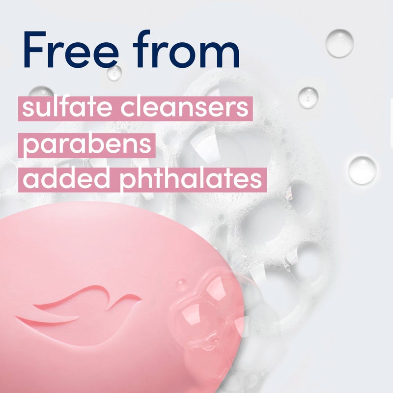 Dove صابون دوف بيوتي بار الوردي روزا 6 قطع لبشرة ناعمة وسلسة، ينظف ويرطب 3.75 أونصة - Image 5