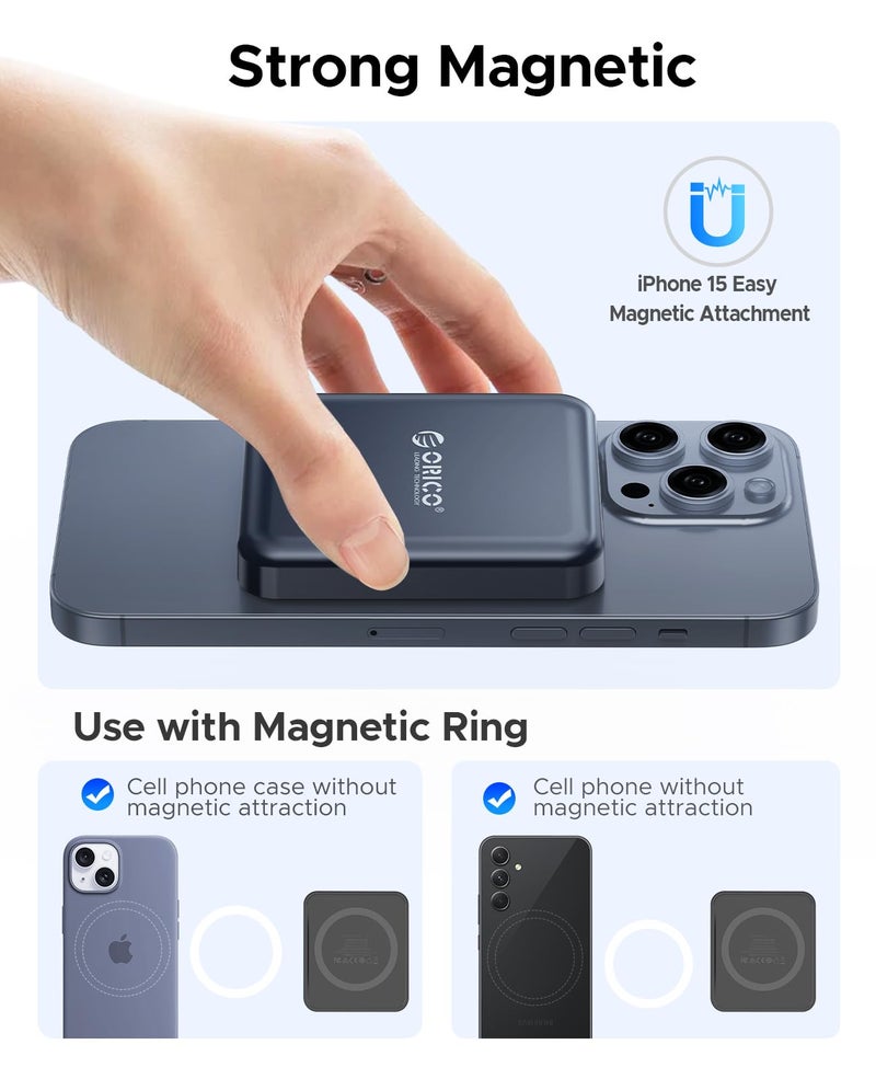 ORICO 512 GB Magnetic External SSD, 4K ProRes HDR Record and Store, 2000MB/s Stable Transmission and Storage, Portable Solid State Drive, Compatible with Smartphone, Tablet, Computer - A20PLUS - Image 2