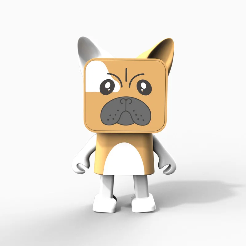 MOB Wireless portable speaker shaped like a bulldog animal with Bluetooth connectivity, compact design, and high-quality sound for music on the go