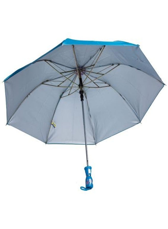 Century Ladies 2-Fold Button Press Auto Open Umbrella -21x8 K Frame,170T Polyester Satin Print Fabric, Fancy Printed Stylish Virgin Plastic Handle Sun & Rain Protaction Umbrella - Image 1