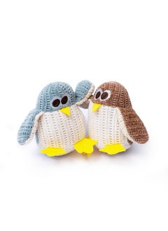 DKTIE Cat Toys with Catnip - Kitten Teething Toys, Cat Stuff for Indoor Cats, Catnip Toys for Cats, Cat Chew Toy, Kitty Toys - Cute Penguin Shape, Set of 2 (MRWJ12) (Penguins)