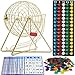MR CHIPS 11 Tall Bingo Set with Steel Cage Professional Game Everlasting 78 Balls 18 Cards and 300 Chips Luxury Gold Color - Image 2